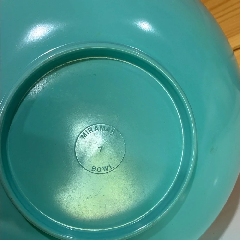 Turquoise Mixing Bowl - Durable Plastic Dinnerware - Picture 4 of 4